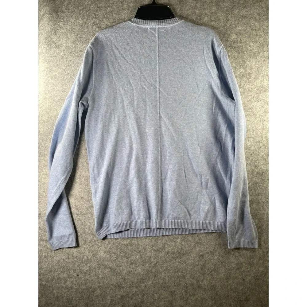 Banana Republic S Cashmere‎ Crew-Neck Sweater Light Blue Minimalist